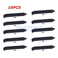 10pcs PCI Slot Covers with Screws for PC Case Dustproof Black