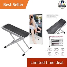 Pedicure Foot Stand Black With Toe Separator 6 Adjustable Heights Foldable