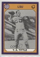 1990 Collegiate Collection LSU Tigers YA Tittle #3 HOF 0h1