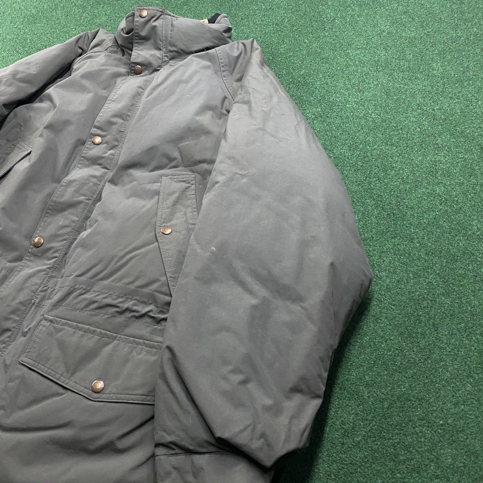 Chaqueta acolchada vintage Gander Mountain para hombre M verde 90S plumón de ganso abrigo con cremallera completa Foto 2 de 4