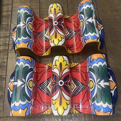 Prepara Melamine Taco Holder Stands Reversible Holds 2 or 3 Tacos - Set of 2