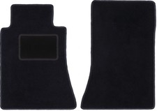 Fu&szlig;matten Automatten Vorne Velours Schwarz f&uuml;r Mercedes C 190 W201 1982-1993