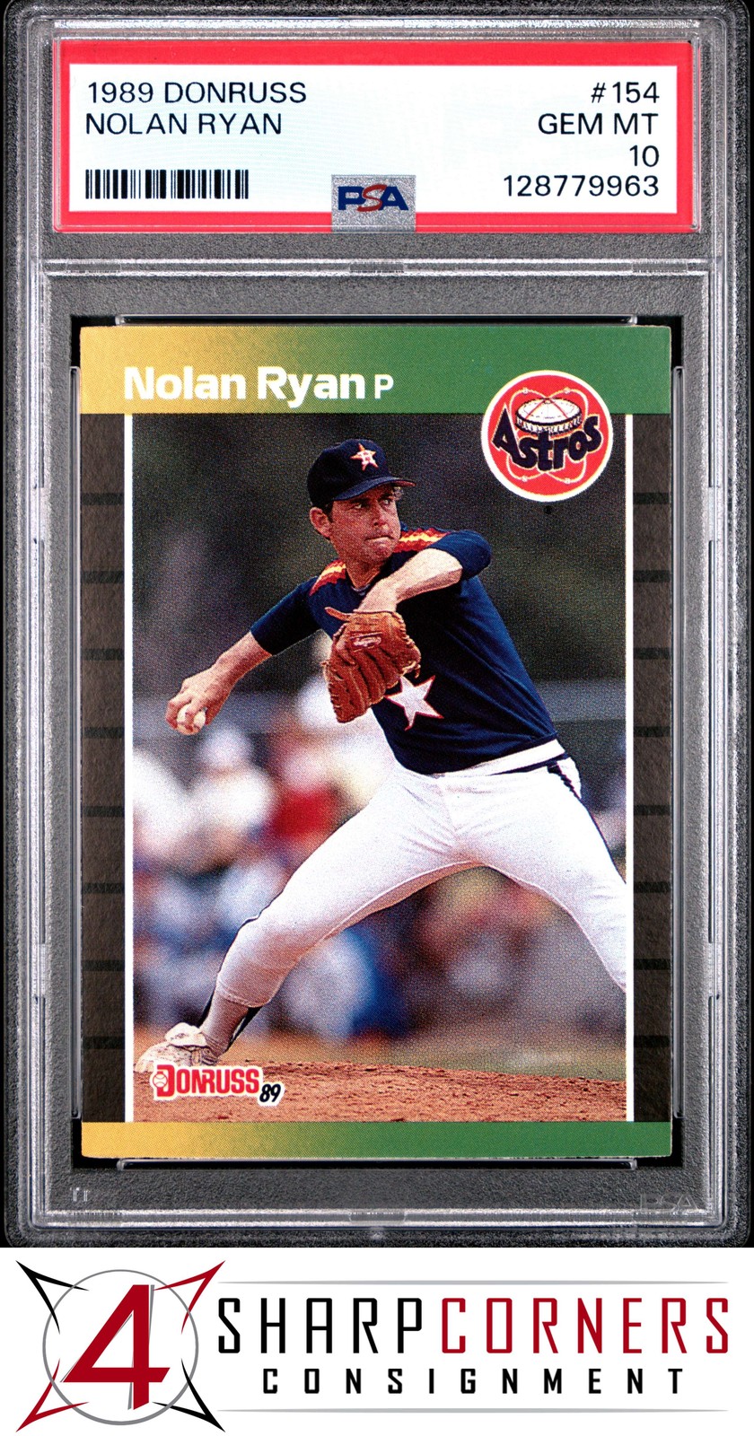 1989 DONRUSS #154 NOLAN RYAN ASTROS HOF PSA 10