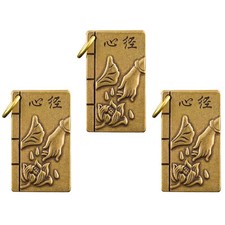 3 Pcs Brass Keychain Pendant Keyring Charm Ornaments Bag Hanging Pendants