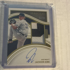 Panini 2023 Immaculate Jackson Jobe Tigers Prospect Patch Auto RC #43 /99