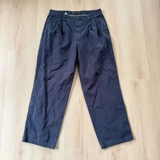 VTG! Dockers Authentic Twill Navy Blue 100% Cotton Casual Pants Mens W36 L32