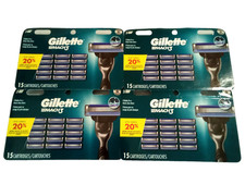 60 x GILLETTE MACH 3 REFILLS   RAZOR /CARTRID...