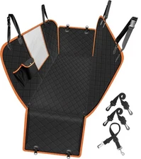 Femuar Dog Car Seat Cover, Waterproof Nonslip Pet Seat Cover for Back Seat wi...