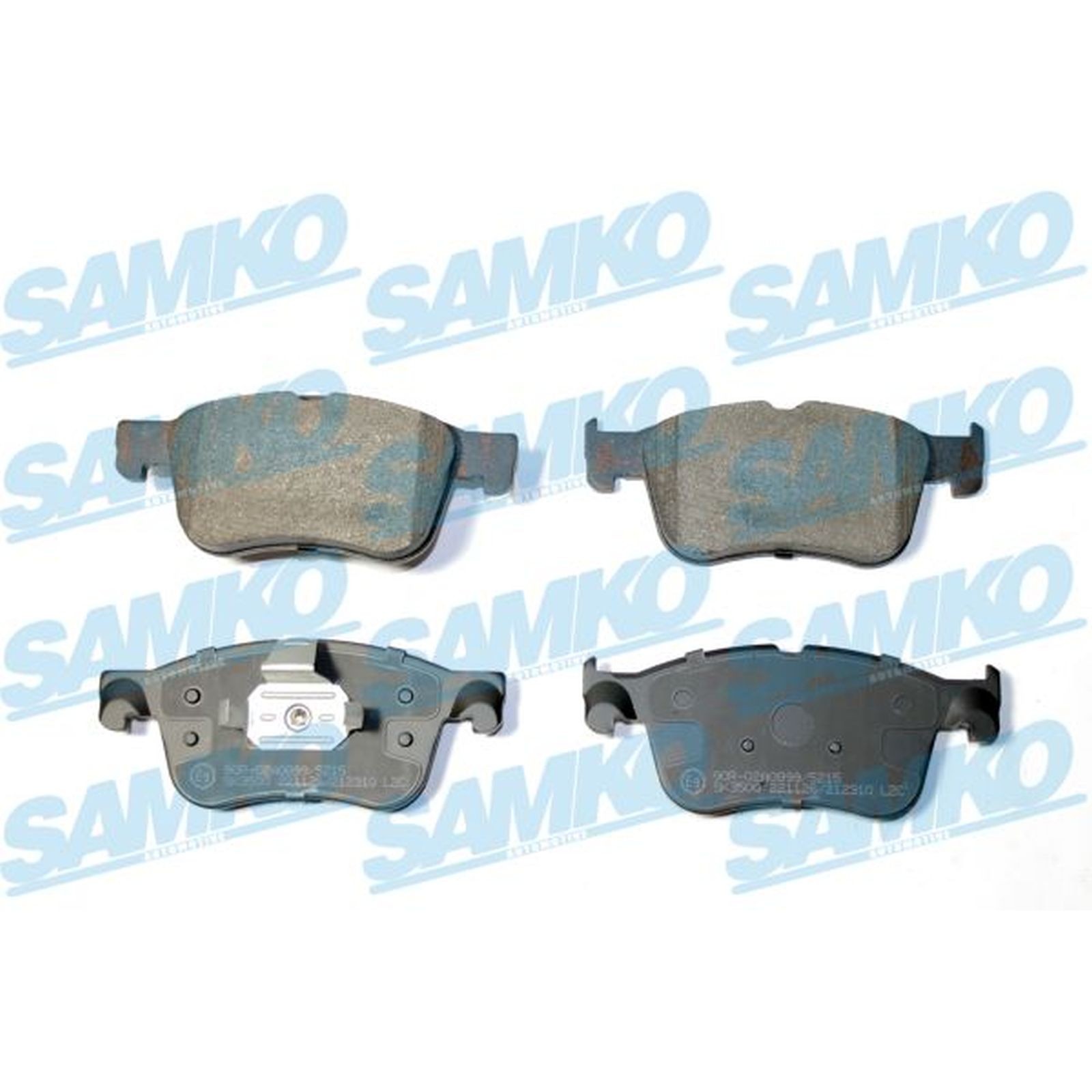 1x ORIGINAL® SAMKO Bremsbelagsatz, Scheibenbremse Vorne für Ford FOCUS IV