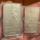 Vintage 1 Troy oz Fine 999 Silver Johnnie Walker Central Division Award Art Bar