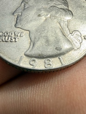 1981 D Quarter Filled D, Letters Touching, & On Rim, Strike Errors See Pics