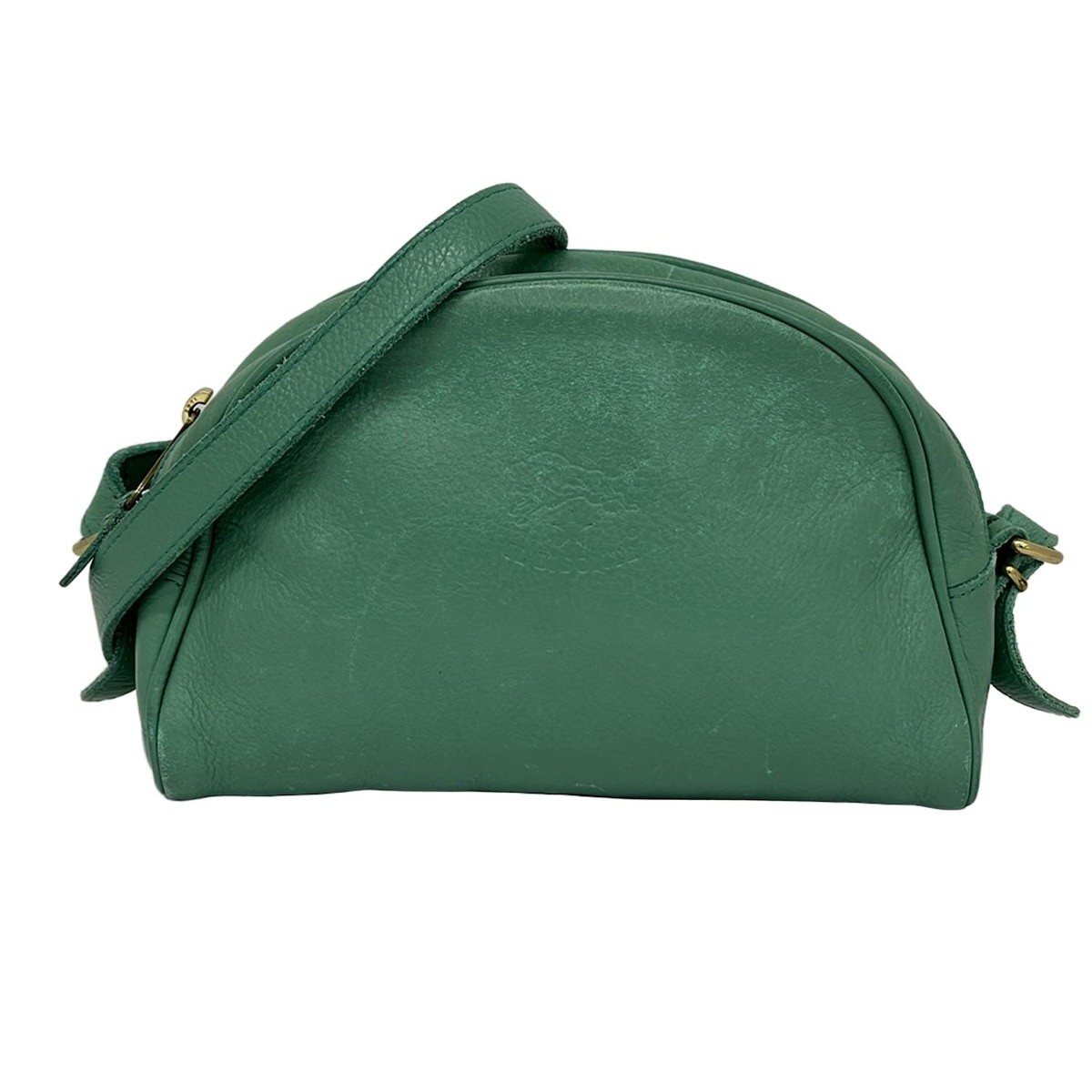 【未使用に近い】IL BISONTE ショルダーバッグ　レザー　グリーン IL BISONTE - Light Green Leather Shoulder Bag | eBay