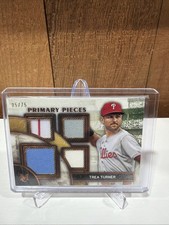 2025 Topps Museum - Trea Turner - Primary Pieces Quad Relic Game Used Patch /75