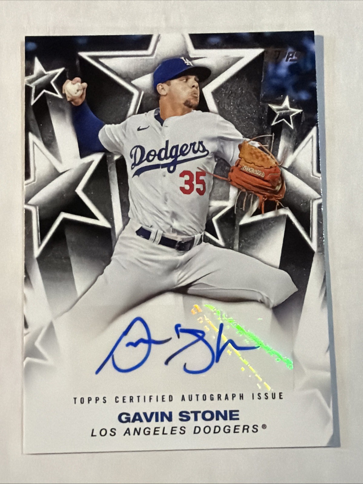 Gavin Stone AUTO 2025 Topps Series 1 Baseball Stars #BSA-GS Los Angeles Dodgers