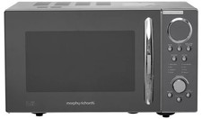 Morphy Richards 900W Standard Microwave 23L Compact Oven P90D23EL-B8 Silver Used