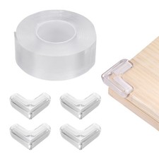6.5 ft x 1.18 Inch Edge Corner Protector with 4 Corner, Transparent