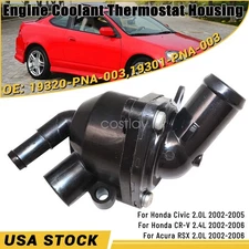 Engine Coolant Thermostat Housing Assembly for 2002-2006 Acura RSX Honda CR-V