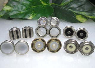 Vintage Antique Mens Snap Link Kum A Part Baer & Wilde Cobs Single Cufflinks Lot