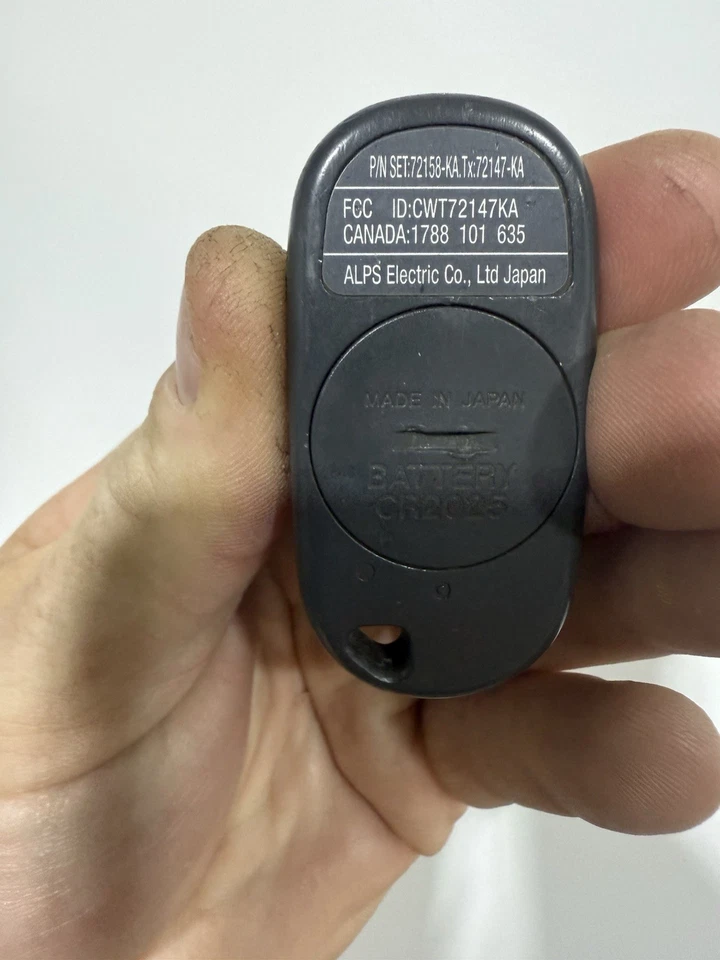 Llavero original ACURA RL 1996-2001 entrada remota sin llave CWT72147KA PROBADO POR FABRICANTE ORIGINAL Foto 2 de 4