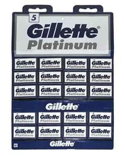 100 Gillete Platinum Double Edge Razor Shaving Blades for Safety Razor