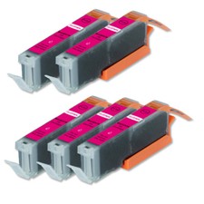5 PK Magenta Printer Ink  chip fits for CLI-251XL 251 MG5420 MG5520 MG5522