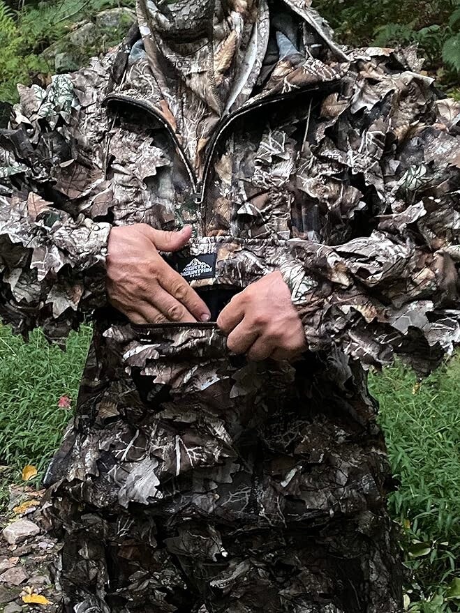 North Mountain Gear Hooded Leafy 1/2 Zip Jacket Realtree Edge 3X