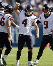 RANDY BULLOCK 8x10 PHOTO #27 Houston Texans Kicker WM