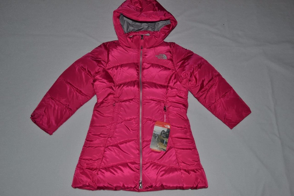 Red Girls Down Parka Girls Red Lili Gaufrette Down Coat With Fur Hood