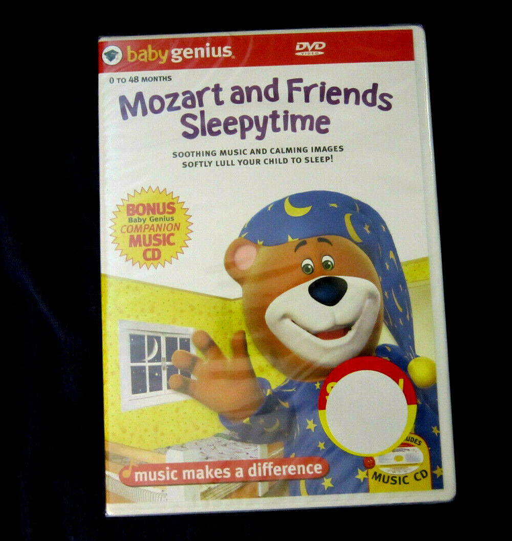 Baby Genius MOZART AND FRIENDS SLEEPYTIME DVD ages 0 to 48 months