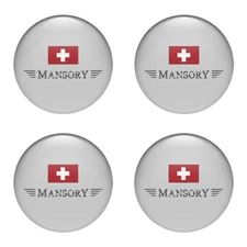 4 X All Sizes Silicone Sticker Mansory For Wheel Center Hub caps Epoxy Decals