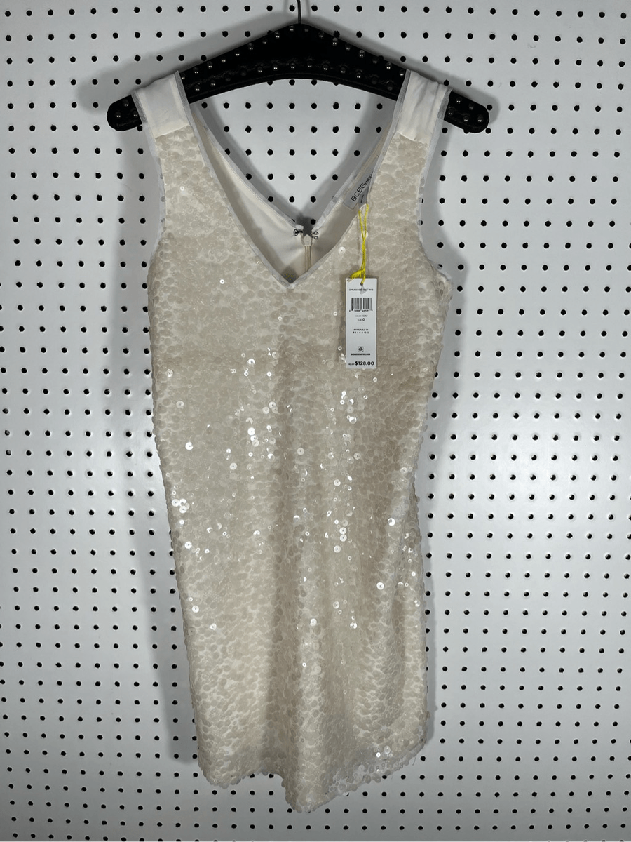 cream colored sequin dress BCBGeneration size 0 Karma sequin America Size:12 Fabric_Tweed Polka Dot Clothing & and an enchanting match