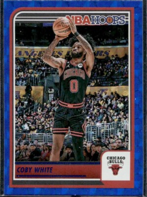 Coby White - 2023-24 NBA Hoops - Blue Parallel #85