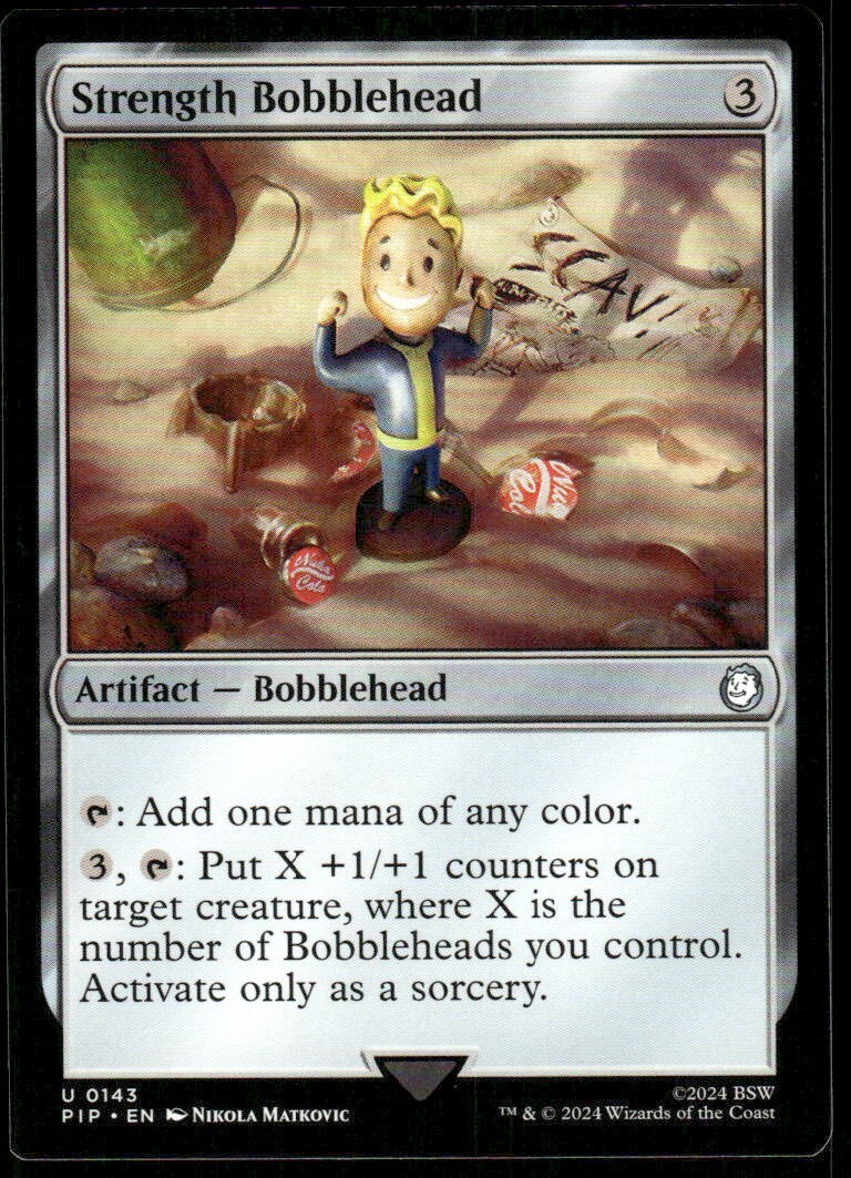 MTG Universes Beyond Fallout Commander Set of 7 Bobblehead