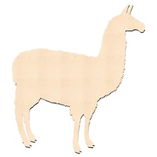 Llama Shape-Wooden Llama Cutout-Llama Blank