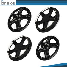 Set Of 4 Black 14 Wheel Covers Snap On Full Hub Caps Fit R14 Tire Steel Rim Set Of 4 Black 14 Wheel Covers Snap On Full Hub Caps Fit R14 Tire Steel Rim