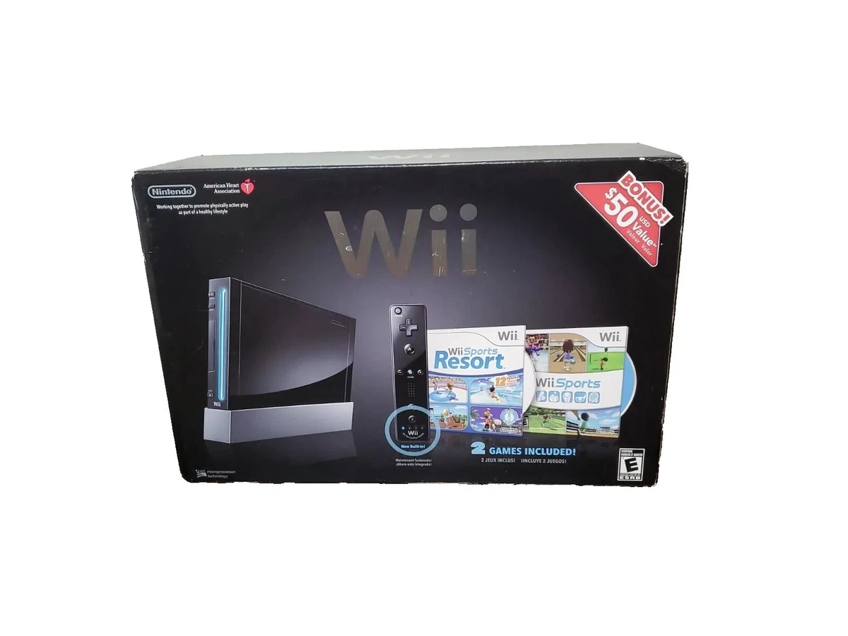 Nintendo Wii in Black Bundle plandetransformacion.unirioja.es