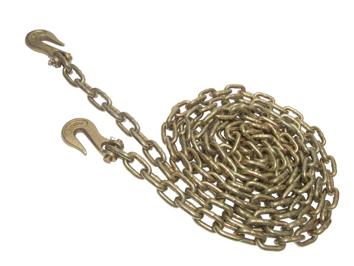1/4" X 14 Ft. G70 Transport Binder Chain, Clevis Type Grab Hooks, 3,150 Lbs. WLL, Made In USA. - 1st Chain Supply - Foto 9