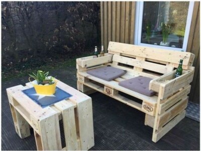 Carrello Porta Costruire Porta Tv Con Bancali Divanetto Tavolo Con