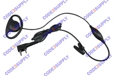 D Ring Headset For Kenwood TK3402 TK3131 TK3300 TK3230 TK3200 TK3173 TK3170 3300