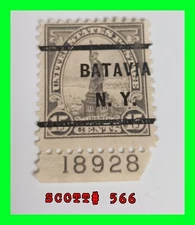 Statue of Liberty 1922 Scott# 566 Gray 15c 15 Cents US Stamp With Plate Number 