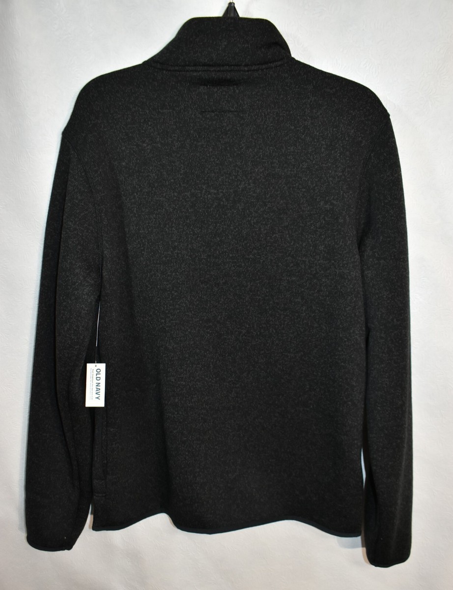 Old Navy Jacket Black & Gray Size Medium Full Zipper Men's New | eBay