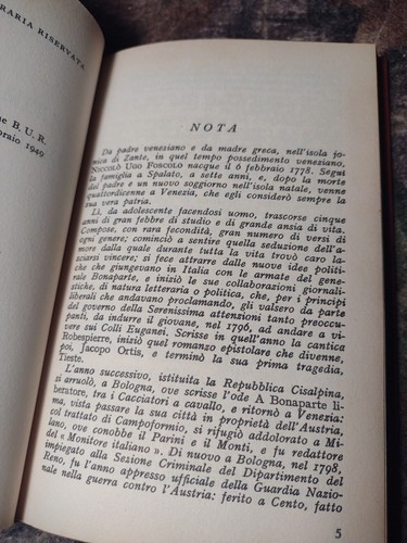 Ultime Lettere Di Jacopo Ortis von Ugo Foscolo - Hardcover 1949 Vintage Pocketbook - Bild 9 von 16