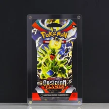 Pokémon Sleeved Booster Pack Magnetic Protective Acrylic Case **CASE ONLY**