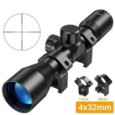 4x32 Compact Rifle Scope Crosshair Optics Sight Airsoft Hunting Gun Scopes