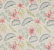 JANE CHURCHILL CURTAIN FABRIC DESIGN Sunara 3.8 METRES PINK LINEN BLEND PARADISO
