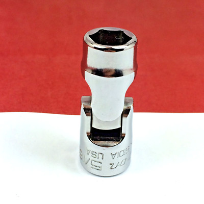 New! Snap-on 5/16'' TMUS101A 1/4'' drive 6-point Universal Swivel Socket 2023