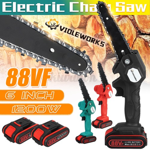 6 Inch Bar Cordless Electric Chain Saw 