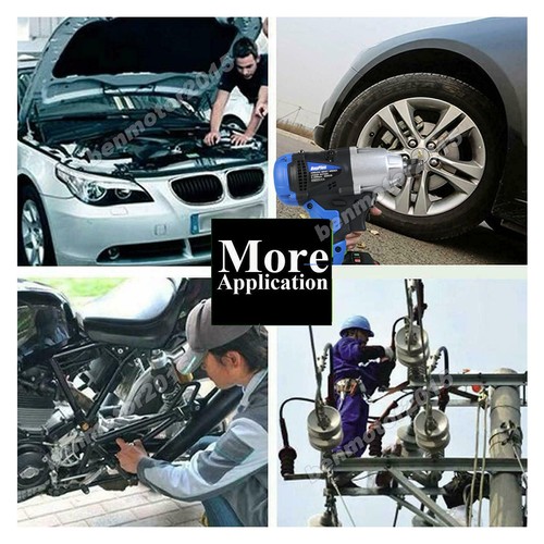 High Torque Powerful Cordless Impact Wrench Car Tire Lug Nut Removal