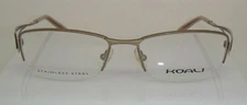 Koali Morel 7369K Matte Brown MM053 Half Rim Metal Optical Frame 51-16-135 RX JG