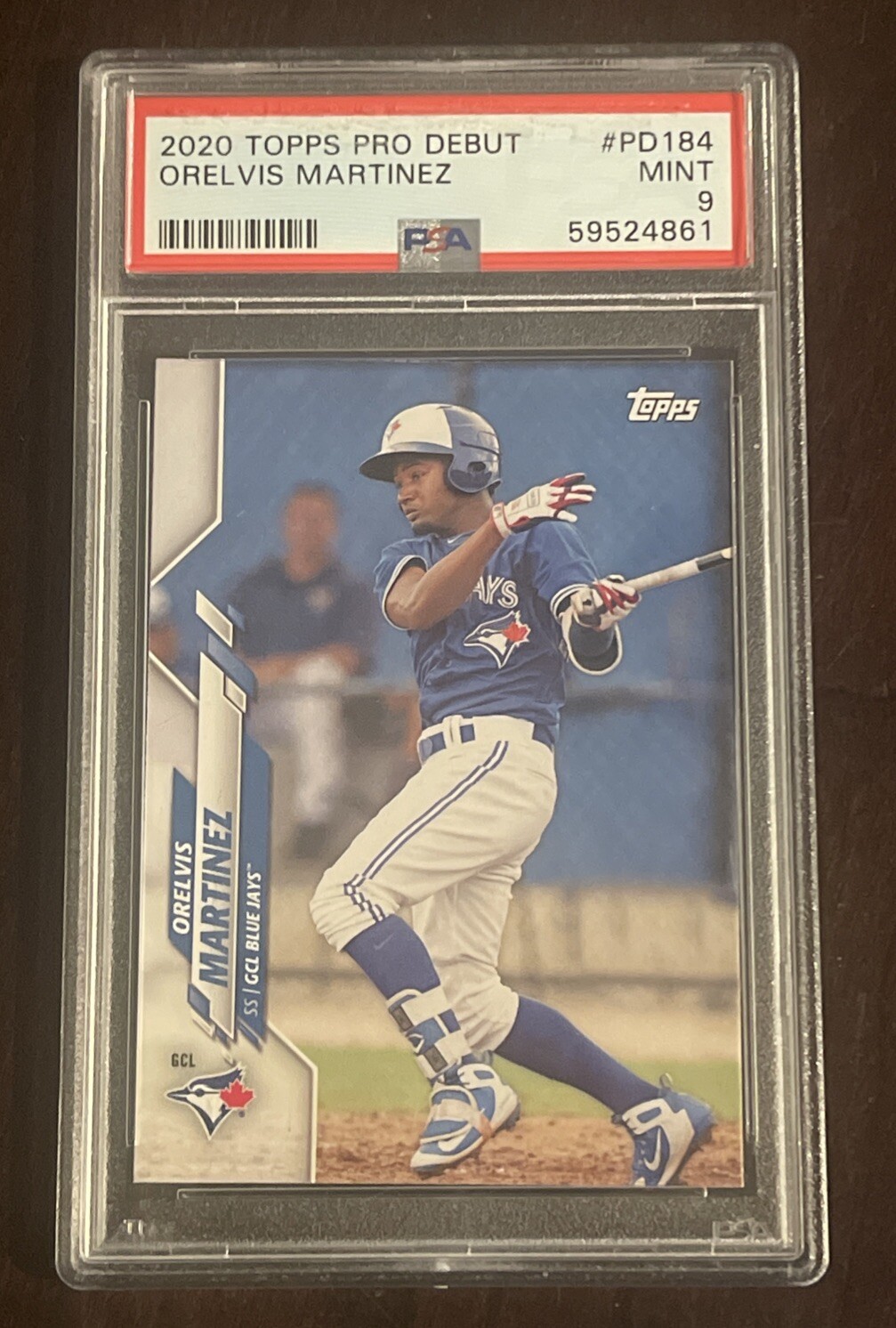 Orelvis Martinez AUTO 2020 Topps Pro Debut #PD184 (PSA 9) 